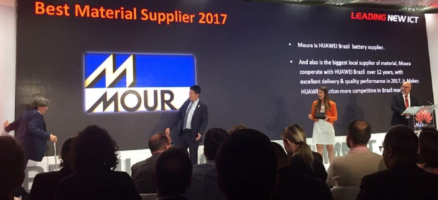 Moura é premiada como melhor fornecedor pela Huawei Brasil